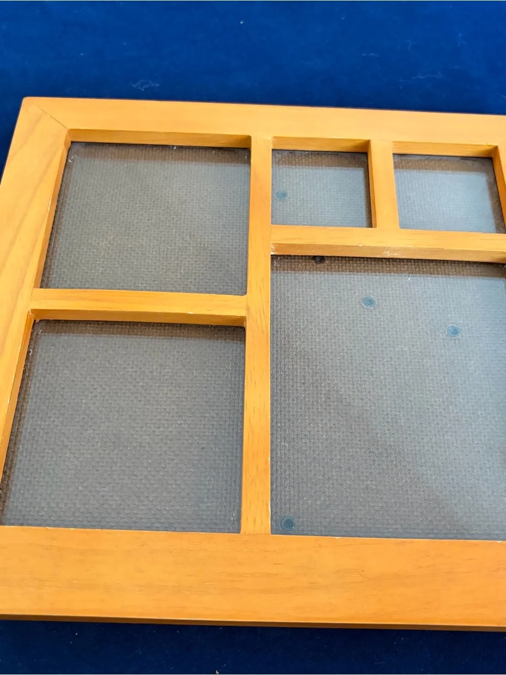 Solid Wood Multi-Opening Picture Frame in honey oak vintage 1990’s